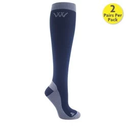 Woof Wear Competition Riding Socks – Navy Grey