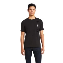 Ariat Mens Vertical Logo T-Shirt β Black