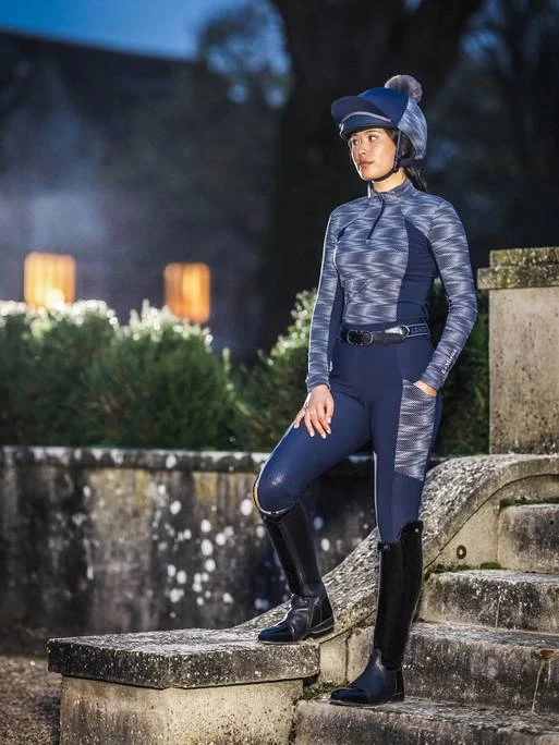 LeMieux Eleanor Pom Pom Hat Silk β Navy - Image 2