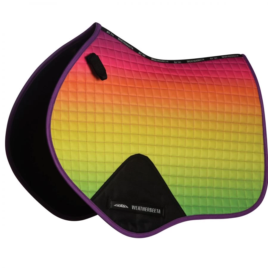 Weatherbeeta Prime Jump Saddle Pad – Ombre Rainbow Dream