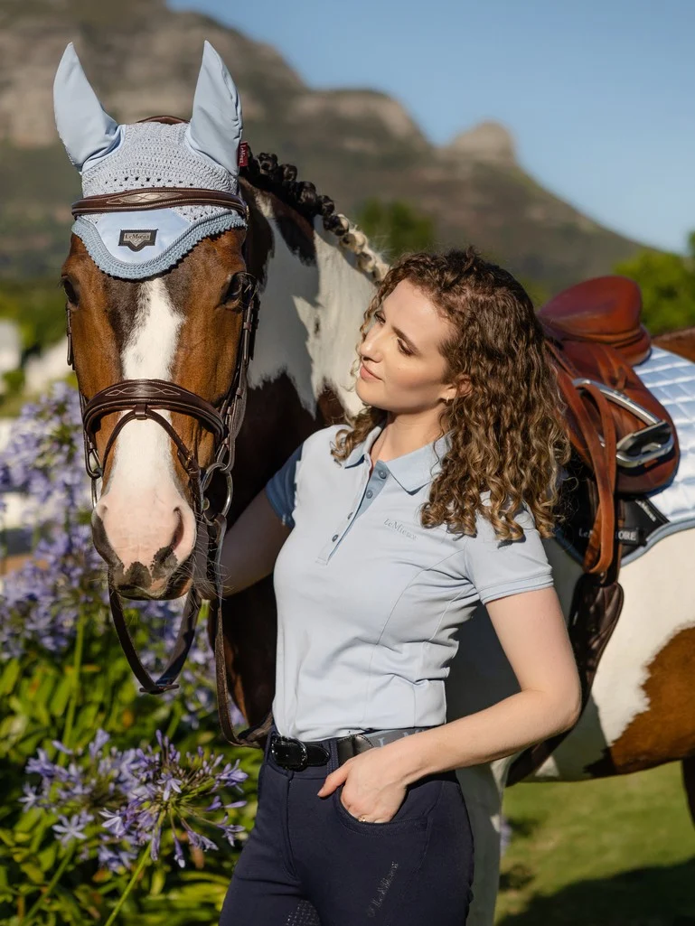 LeMieux Ladies Polo Shirt – Mist - Image 2