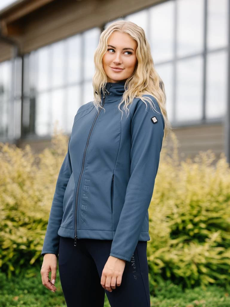 LeMieux Ladies Charlotte Softshell Jacket – Atlantic - Image 2