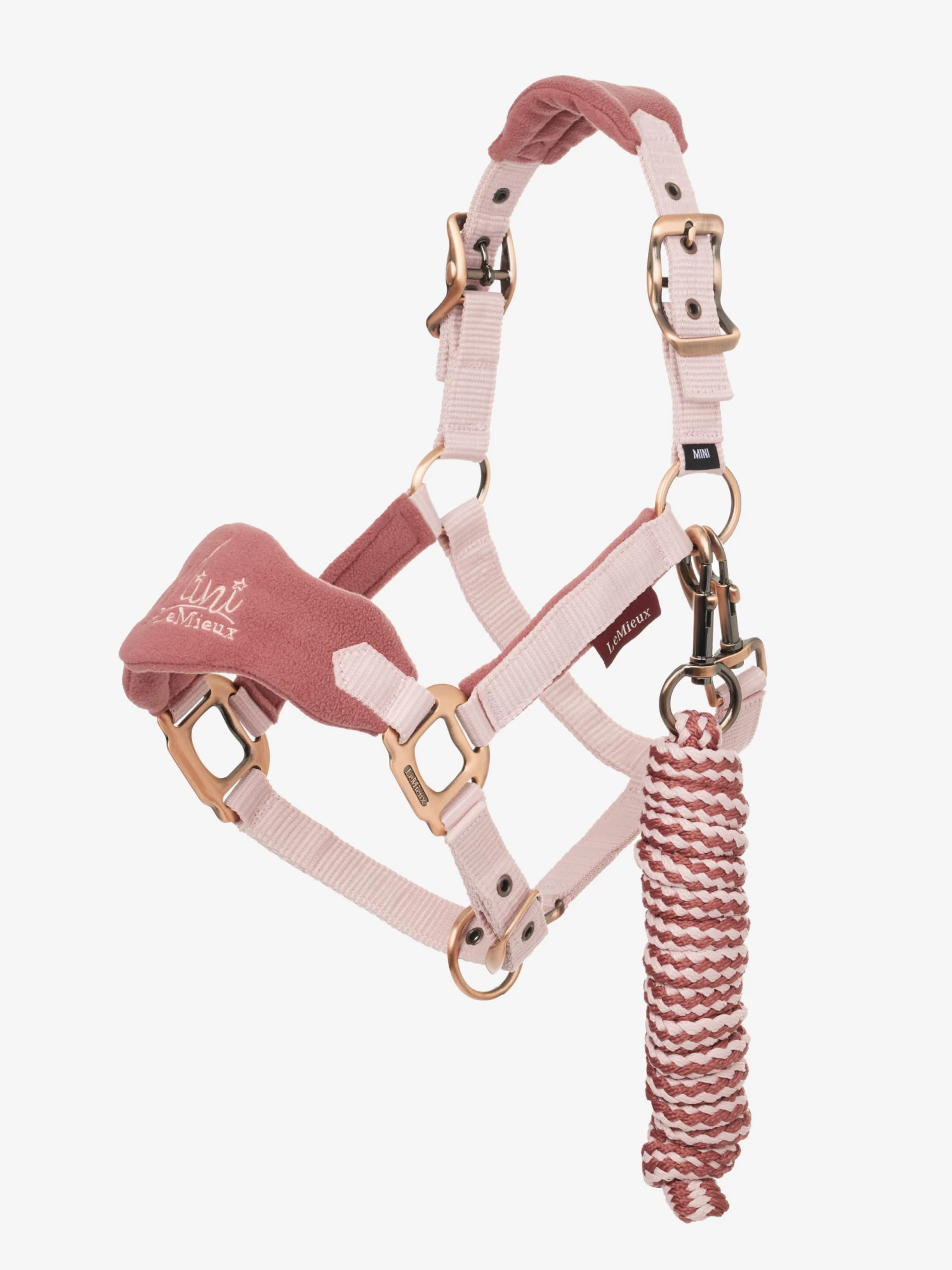 Le Mieux Mini Vogue Headcollar And Leadrope – Pink Quartz