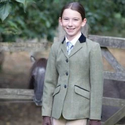Childrens Equetech Thornborough Deluxe Tweed Riding Jacket