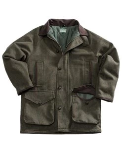 Hoggs Of Fife Harewood Lambswool Tweed W/P Shooting Coat – Brown