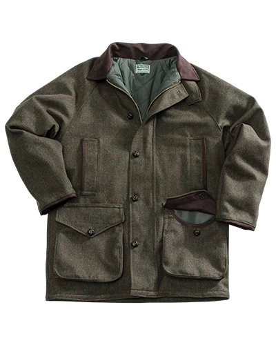 Hoggs Of Fife Harewood Lambswool Tweed W/P Shooting Coat – Brown