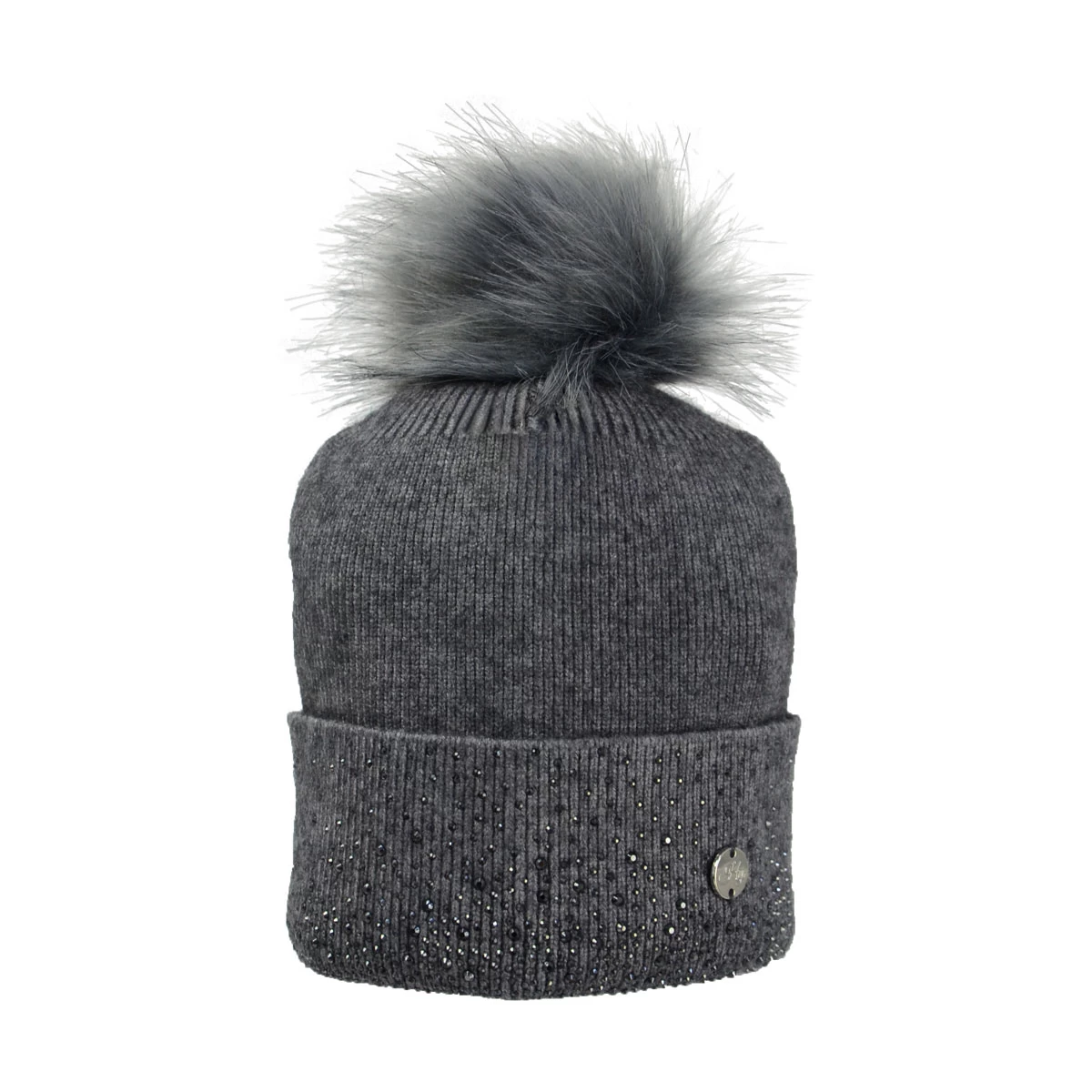 Hy Equestrian Alaska Diamante Bobble Hat - Image 3