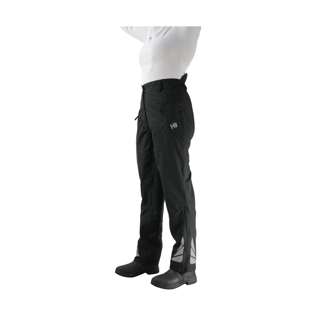 HyFASHION Waterproof Reflective Overtrousers β Black