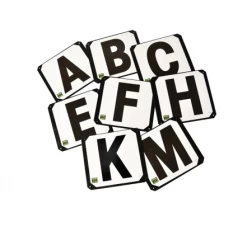 Stubbs Screw On Steel Dressage Letters (Delivery Within Ireland Only)