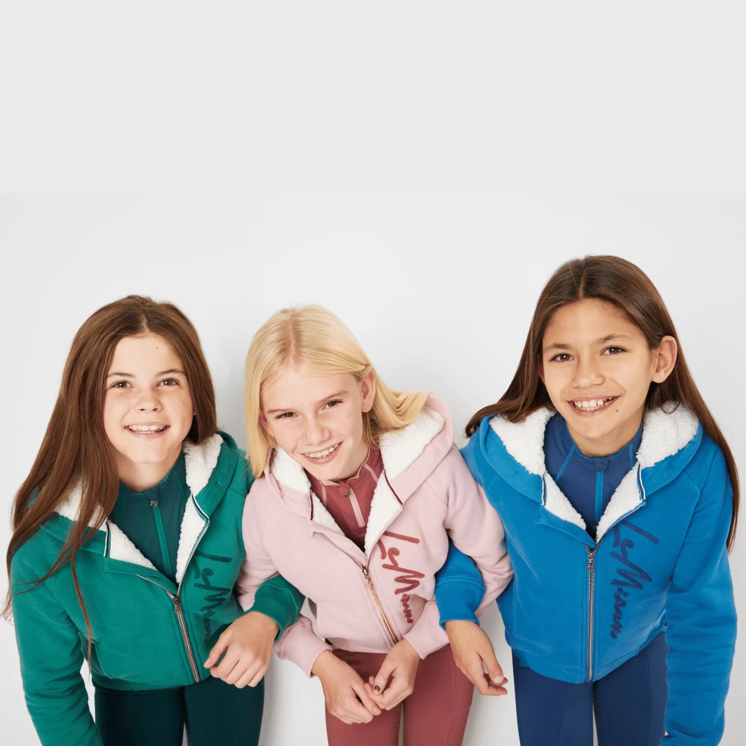 LeMieux Young Rider Sherpa Lined Hollie Hoodie – Atlantic - Image 3