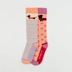 Toggi Socks – Ladies – 2 Pack – Kissing Dachshund