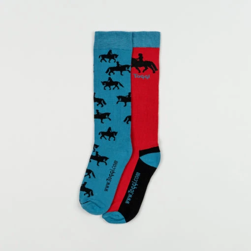Toggi Socks β Ladies β 2 Pack β Rider Silhouette
