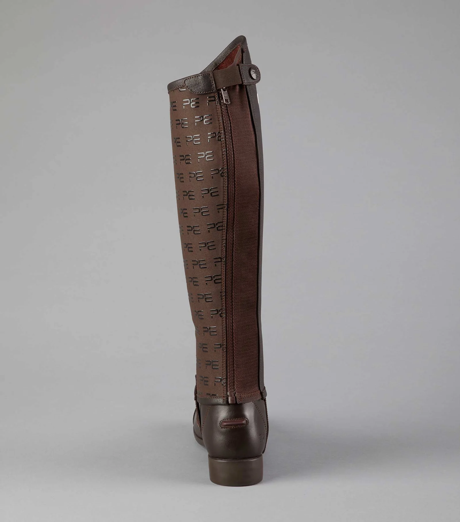Premier Equine Actio Leather Half Chaps – Brown - Image 2