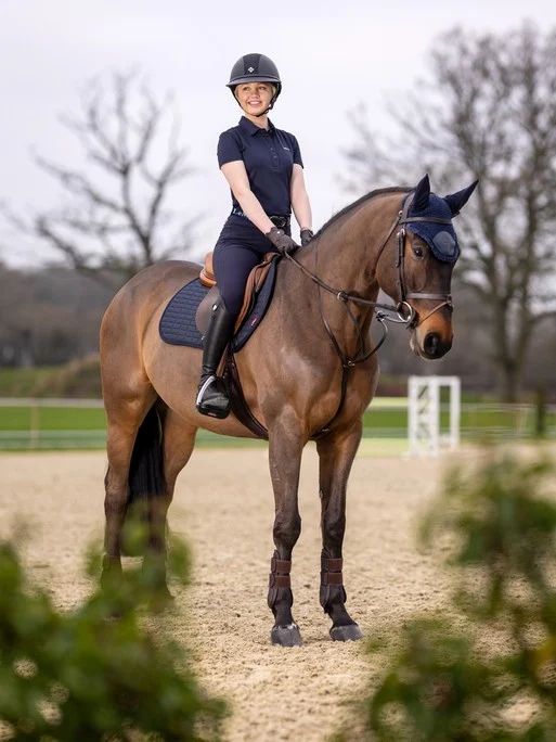 LeMieux Self Cool Close Contact Square Saddle Pad – Navy - Image 2