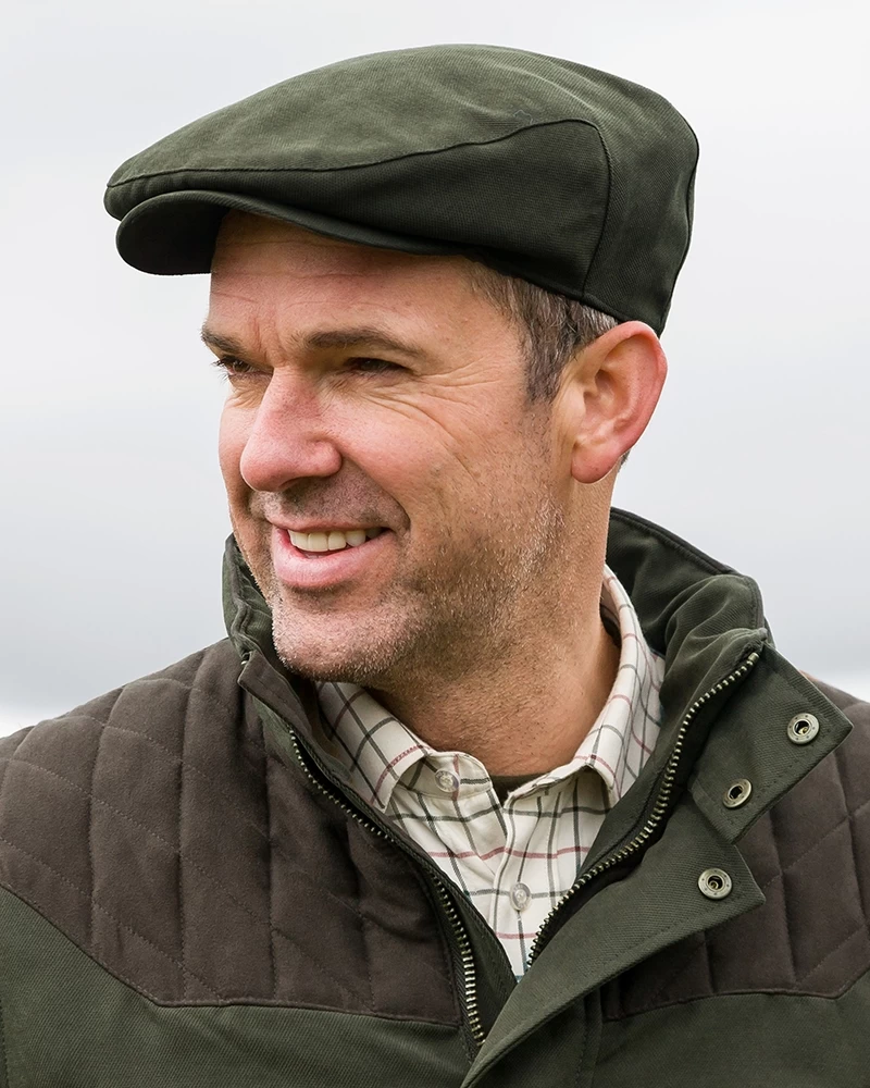Hoggs Of Fife Kingcraig Waterproof Cap β Olive Green