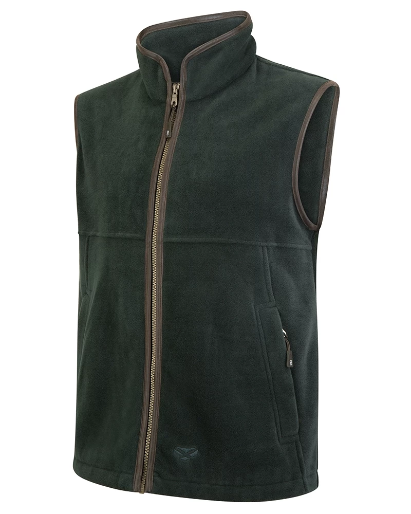 Hoggs Of Fife Menβs Stenton Technical Fleece Gilet β Pine