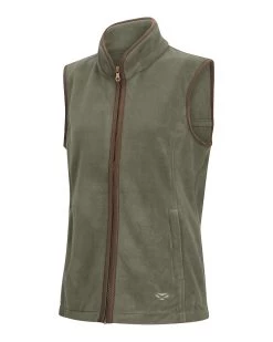 Hoggs Of Fife Ladies Stenton Technical Fleece Gilet – Lovat