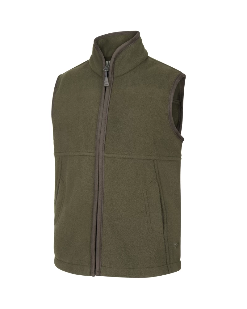 Kids Hoggs Of Fife Woodhall Fleece Gilet – Green