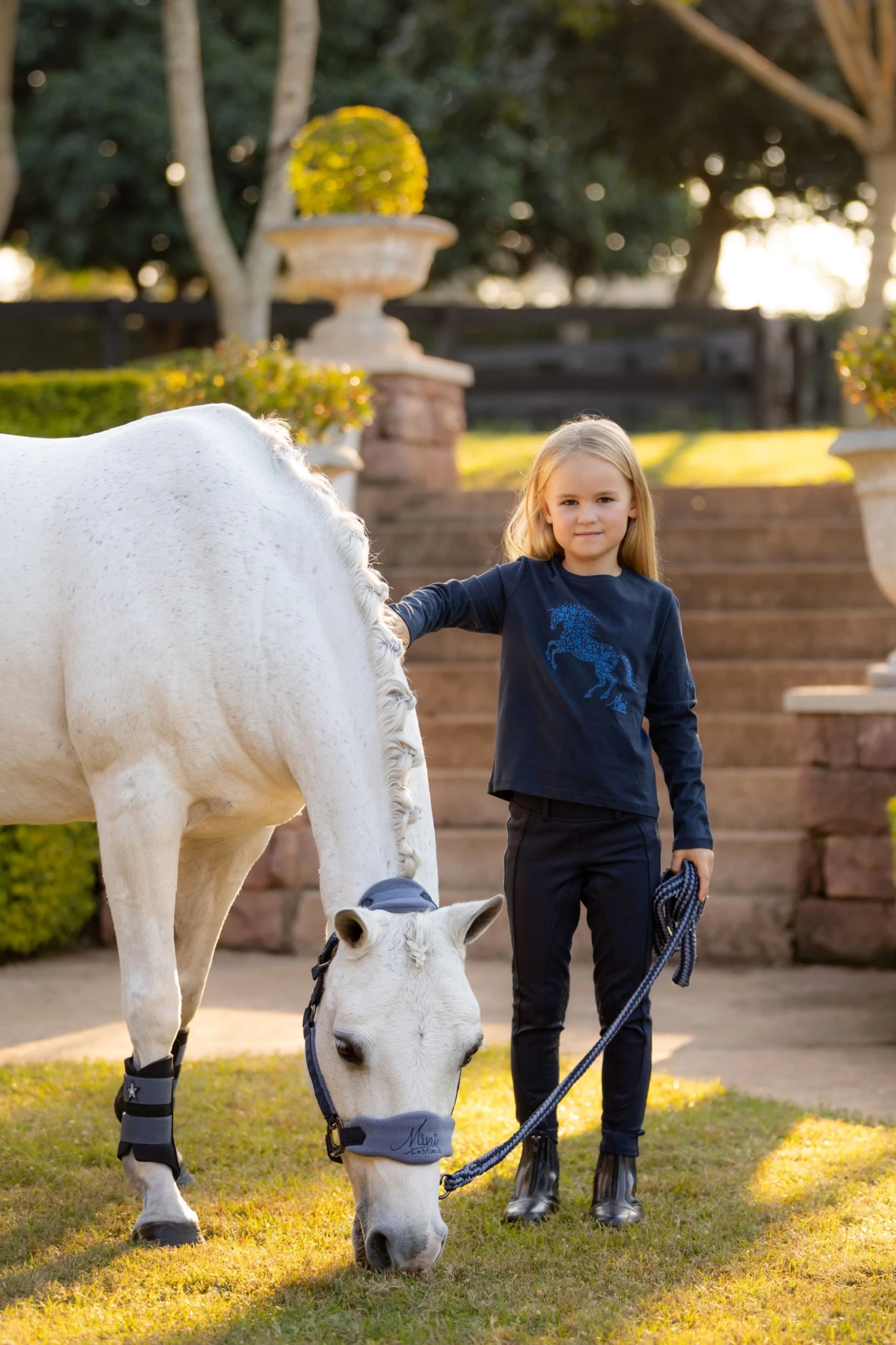 LeMieux Mini Jamie Long Sleeve Top – Navy - Image 2