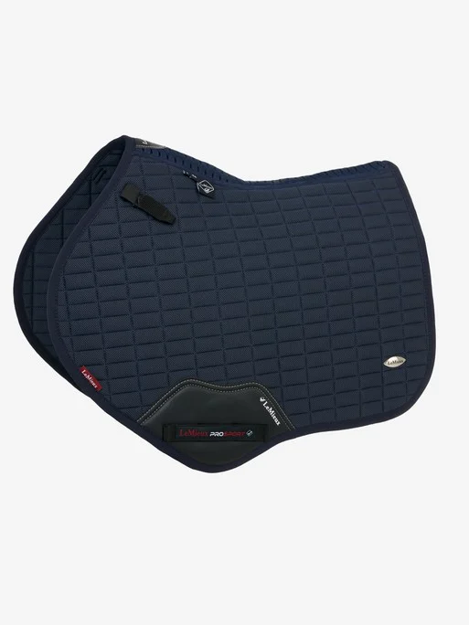 LeMieux Self Cool Close Contact Square Saddle Pad – Navy