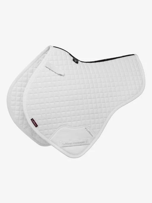 LeMieux Carbon Mesh Close Contact Half Square β White