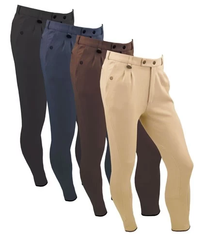 Mens Equetech Casual Breeches – Beige - Image 2