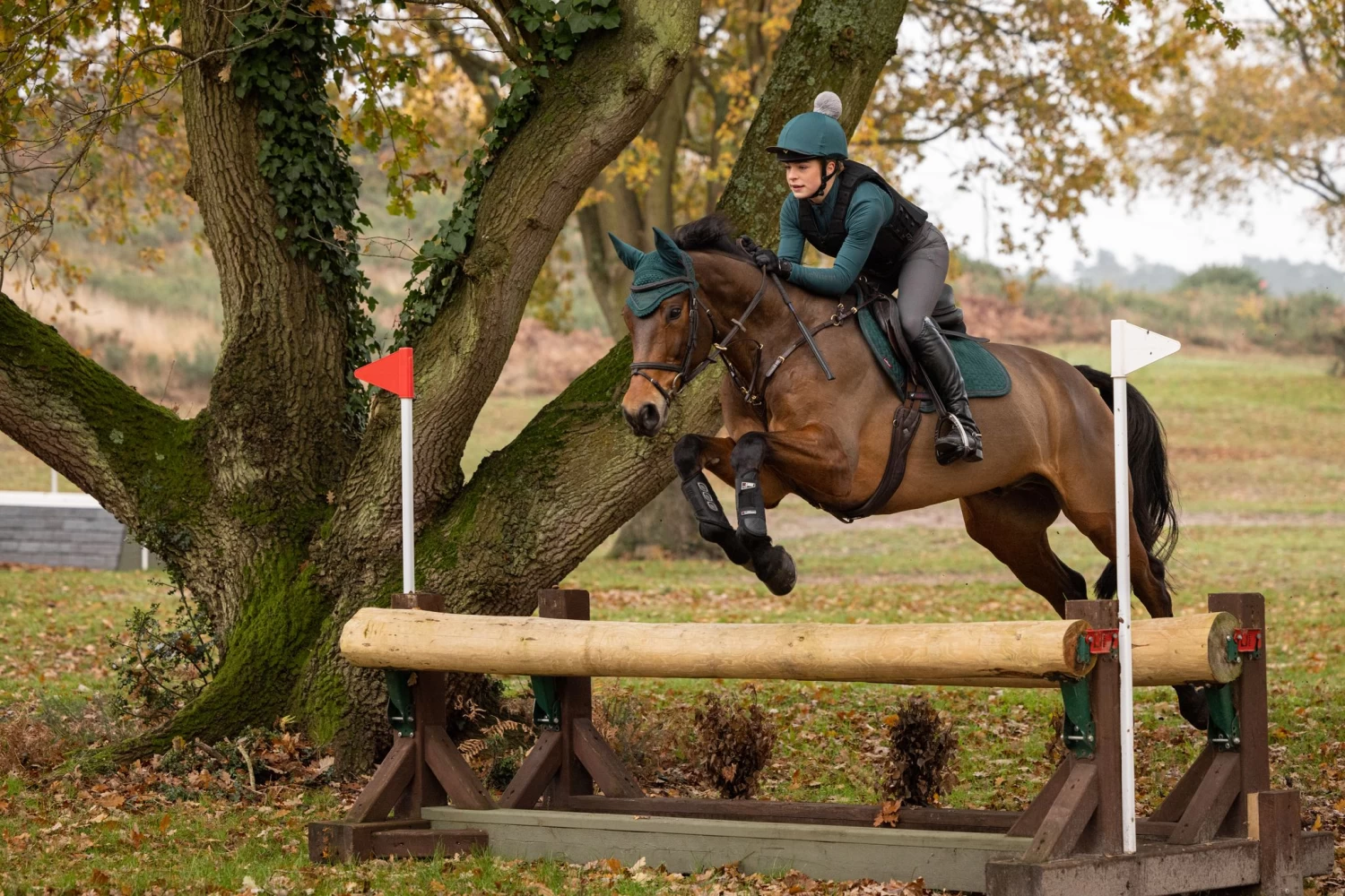 LeMieux Suede Close Contact Square – Spruce - Image 3